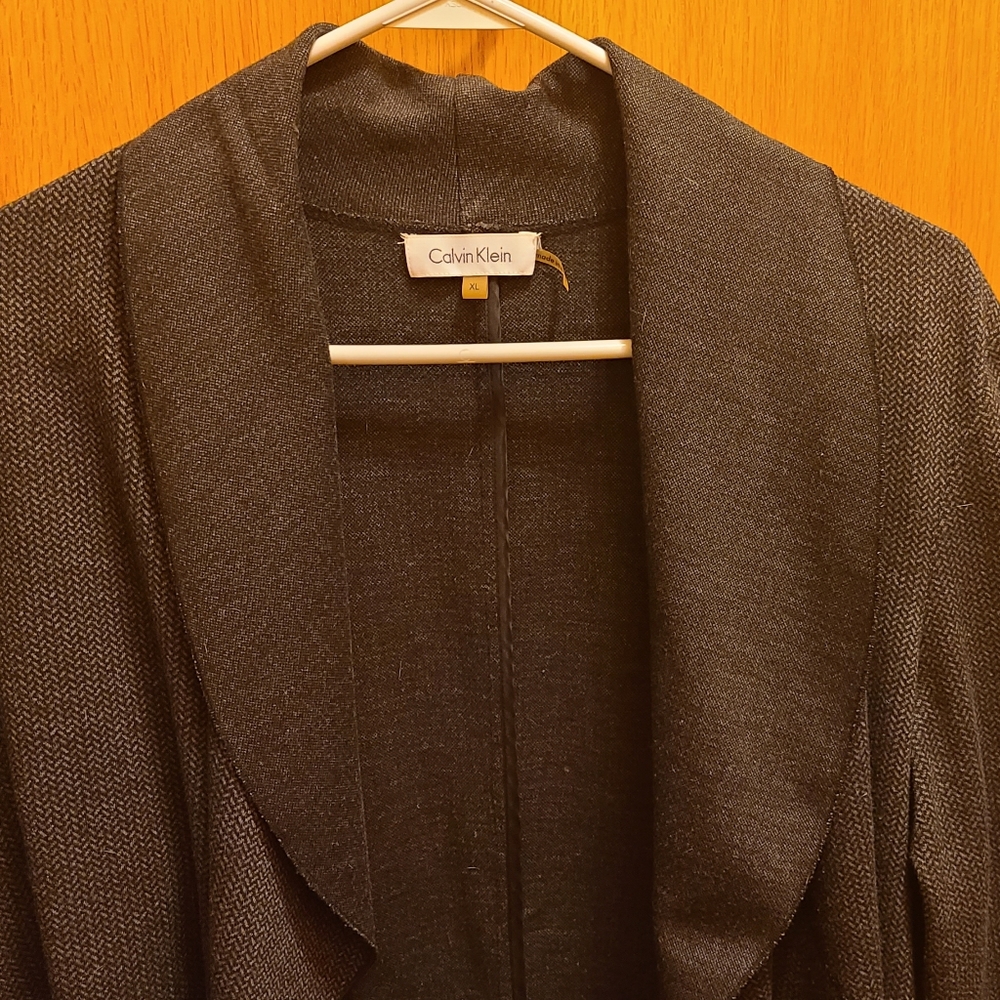 Calvin Klein comfy ruffled blazer women's XL